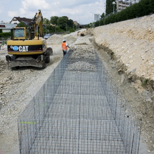 Mur en gabion